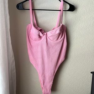 Pink swimsuit